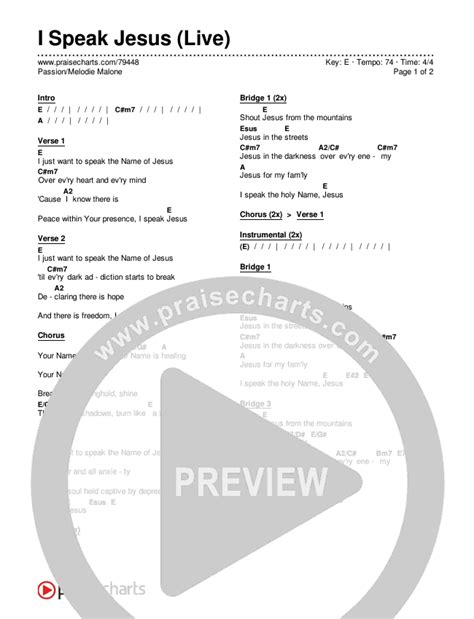 i speak jesus chords|Iba pa.